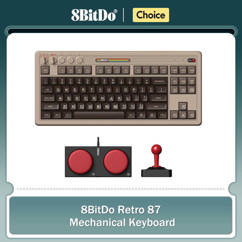 Retro Gaming Keyboard - Tastiera meccanica retrò 8BitDo, tastiera da