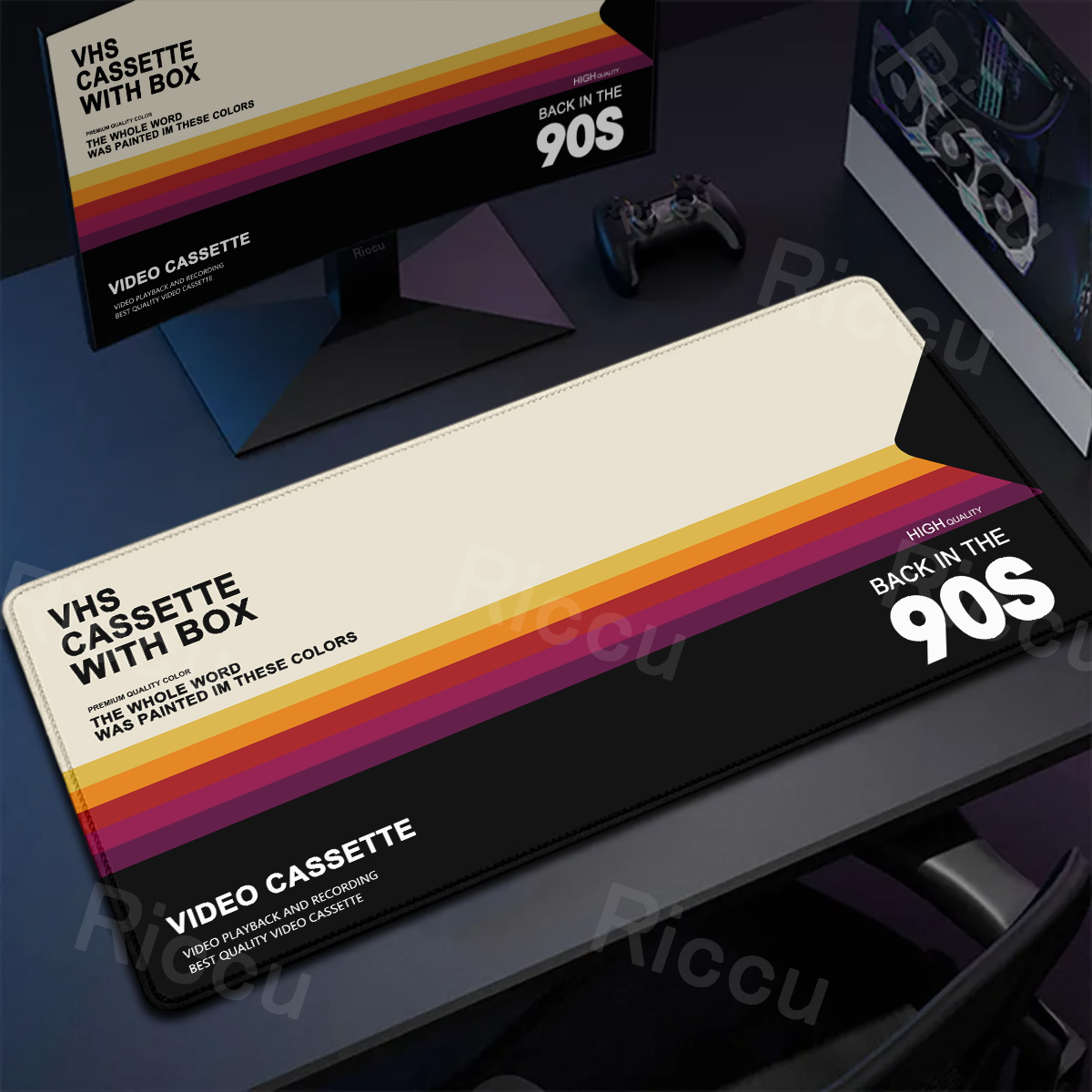 Retro Gaming Keyboard - Tappetino per mouse stile VHS retrò