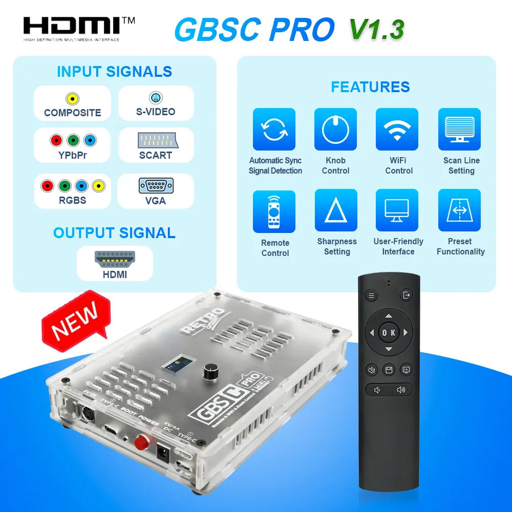 Retro Gaming Hard Drive - RetroScaler GBS Control Pro GBSC Convertitore