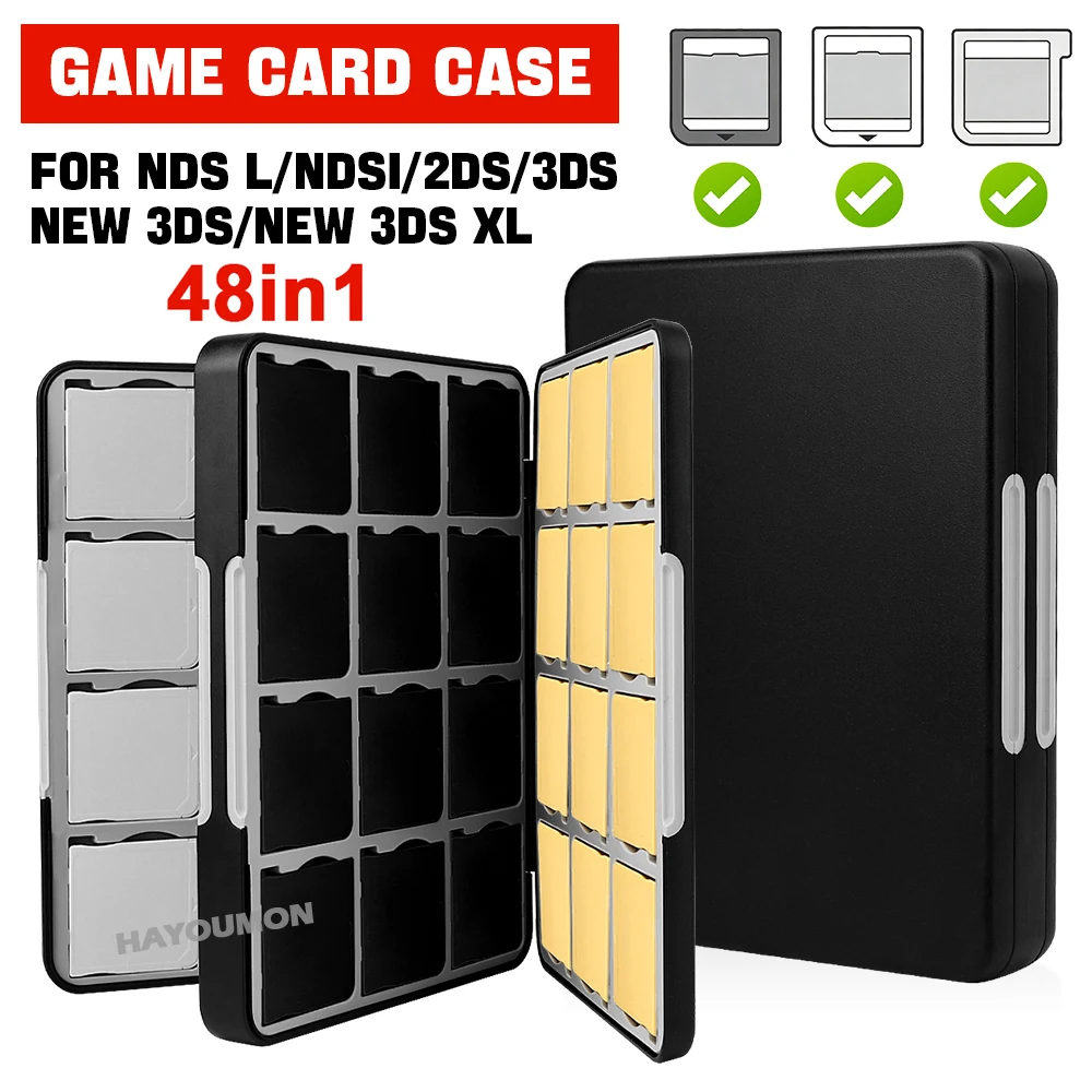 Game Cartridge Case - Custodia per 48 Schede di Gioco,
