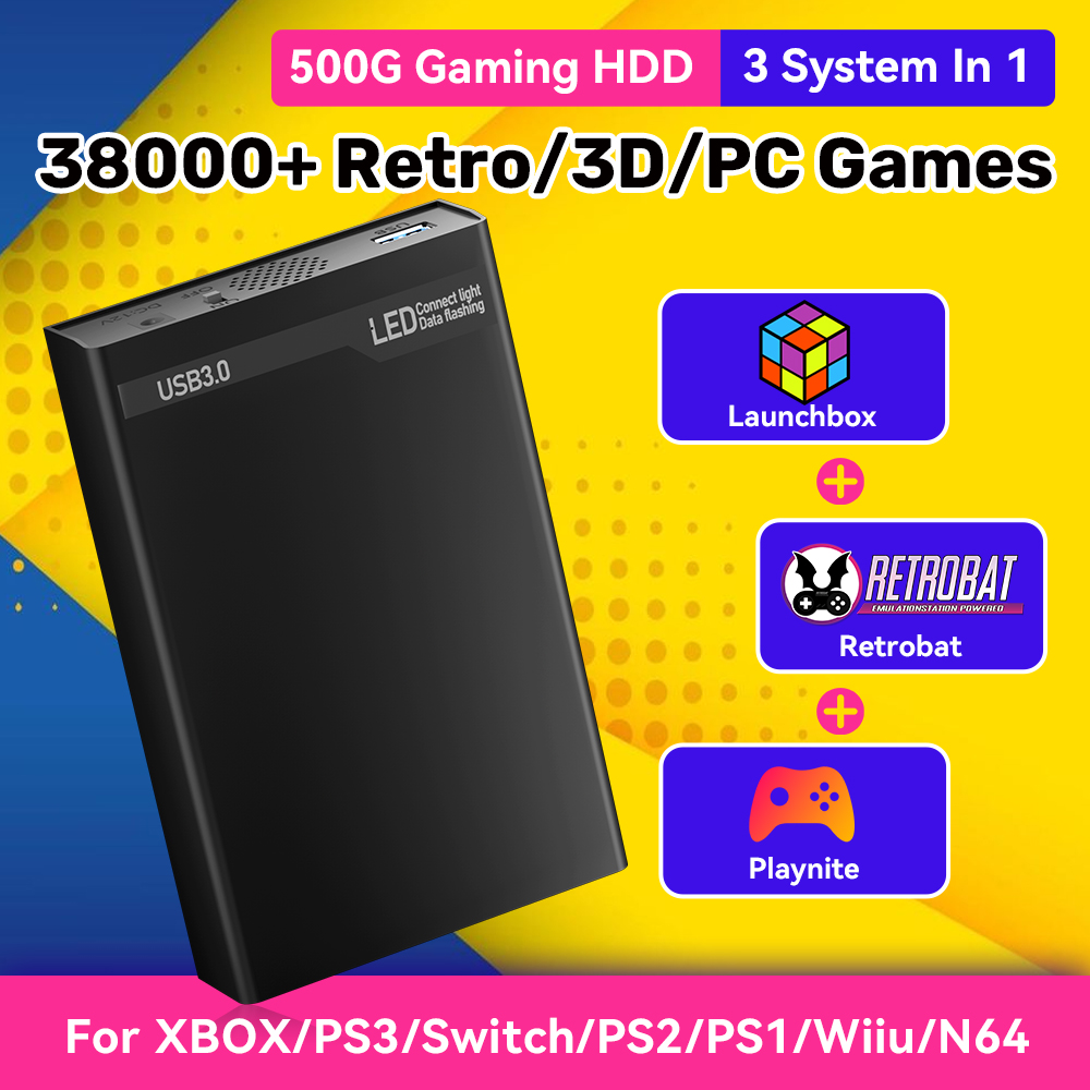 Mix500G Disco rigido da gioco  - Retro Gaming Hard Drive recensione e prezzo