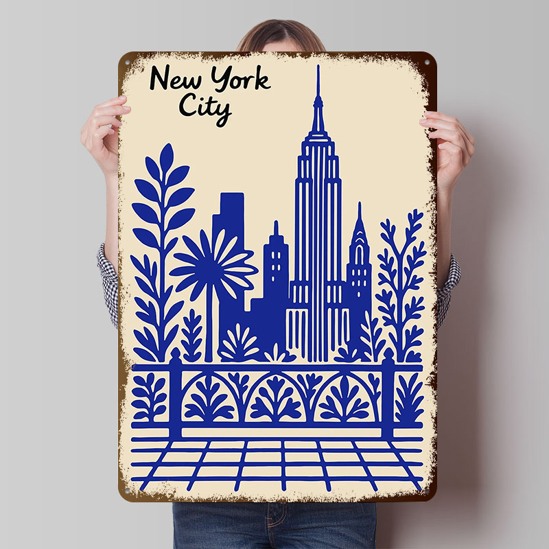 Poster blu di New York City, t - Retro Gaming York recensione e prezzo
