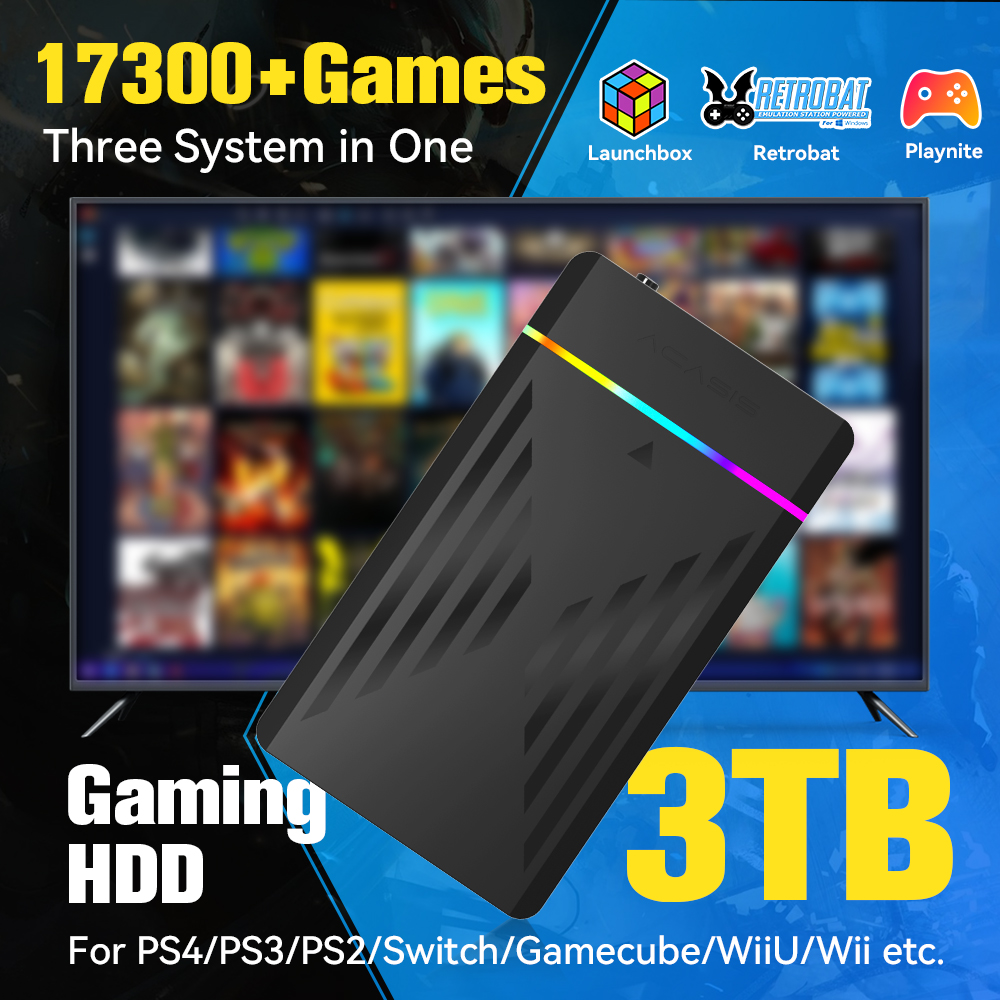 HDD da gioco portatile da 3 TB - Retro Gaming Download recensione e prezzo